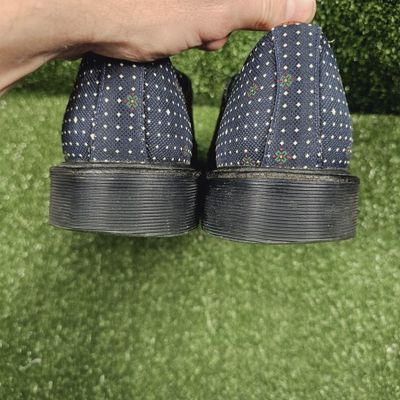 Dr.‎ Martens 1461 Navy Blue Polka Dot Casual Shoes Made in England Mens Size 11 - Picture 9 of 11